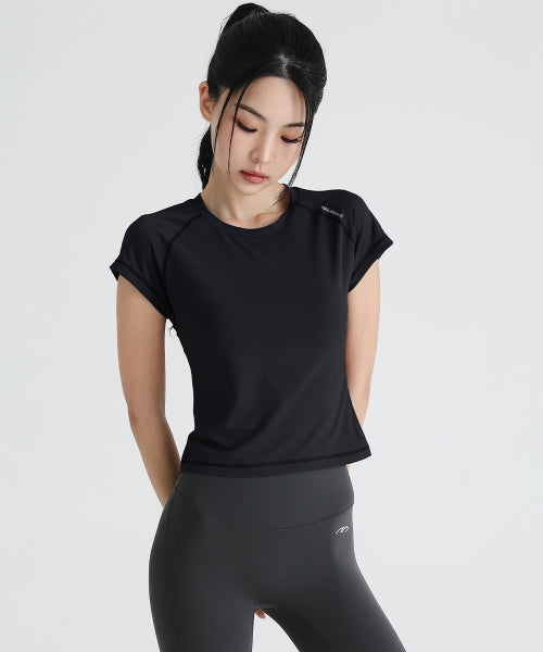WOMEN GHOST WET RUNNING SHORT SLEEVE - 3 COLORS BROWN