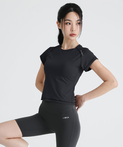 WOMEN GHOST WET RUNNING SHORT SLEEVE - 3 COLORS BROWN
