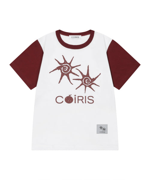 DOT SHORT SLEEVE TEE - 2 COLORS PINK