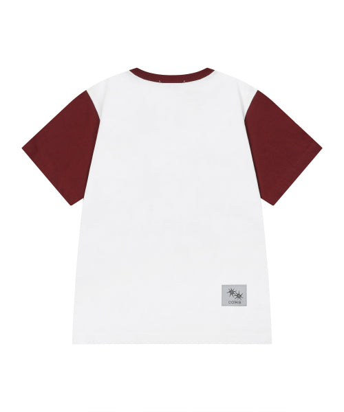 DOT SHORT SLEEVE TEE - 2 COLORS PINK