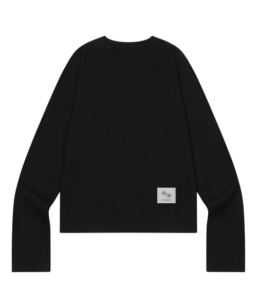 LONG SLEEVE TEE - 2 COLORS BLACK