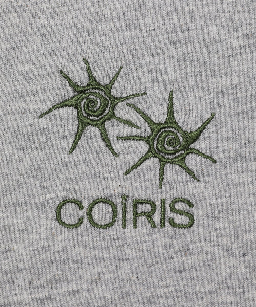 LORA SMALL LOGO ROUND NECK CONTRAST LONG SLEEVE TEE - 3 COLORS BLACK