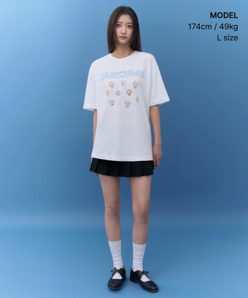 [ ] HEARTS2HEARTS T-SHIRT [ ] WHITE