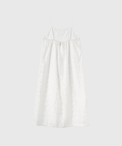 GENERAL IDEA VOILE LACE LAYERED DRESS - 2 COLORS WHITE