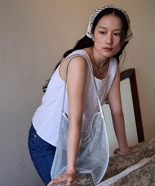 MESH BAG - 2 COLORS SILVER