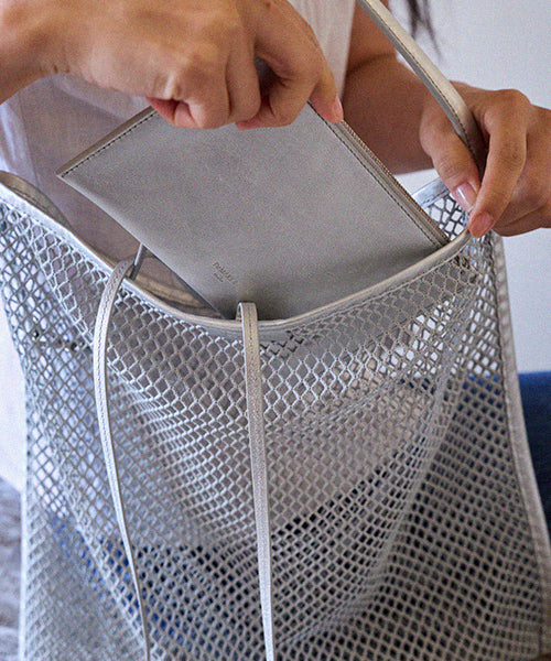 MESH BAG - 2 COLORS SILVER