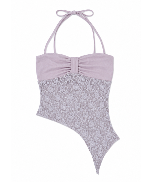 LACE TOP - 3 COLORS LAVENDER