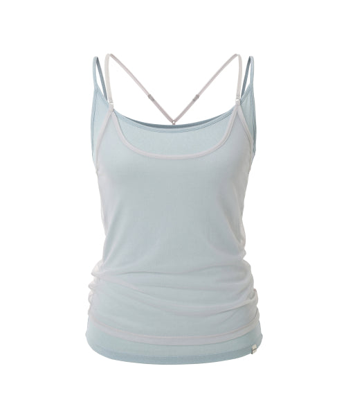 MIRECO SOFT MESH LAYER CAMI - 2 COLORS AS SHOWN