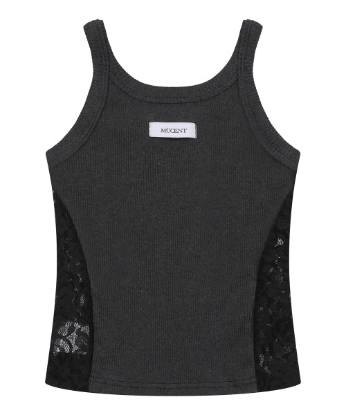 LACE SLEEVELESS - 3 COLORS BLACK