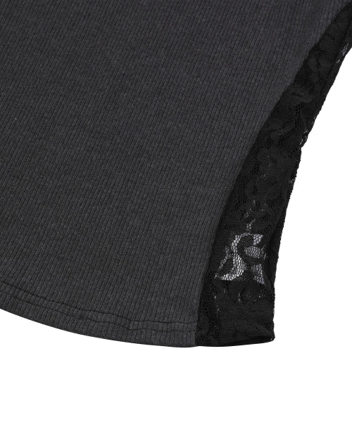 LACE SLEEVELESS - 3 COLORS BLACK