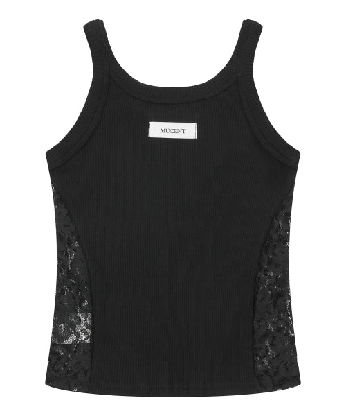 LACE SLEEVELESS - 3 COLORS BLACK