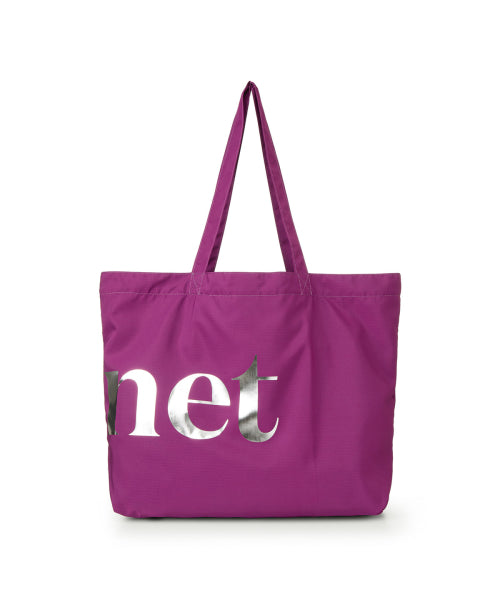 POINT LOGO SHOULDER BIG BAG - 5 COLORS PURPLE