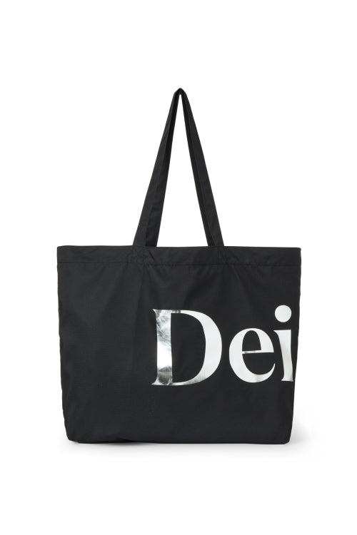 POINT LOGO SHOULDER BIG BAG - 5 COLORS BLACK