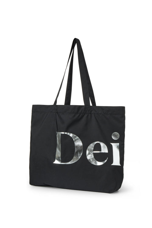 POINT LOGO SHOULDER BIG BAG - 5 COLORS BLACK