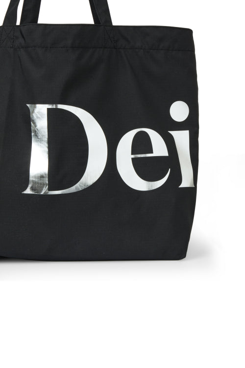 POINT LOGO SHOULDER BIG BAG - 5 COLORS BLACK