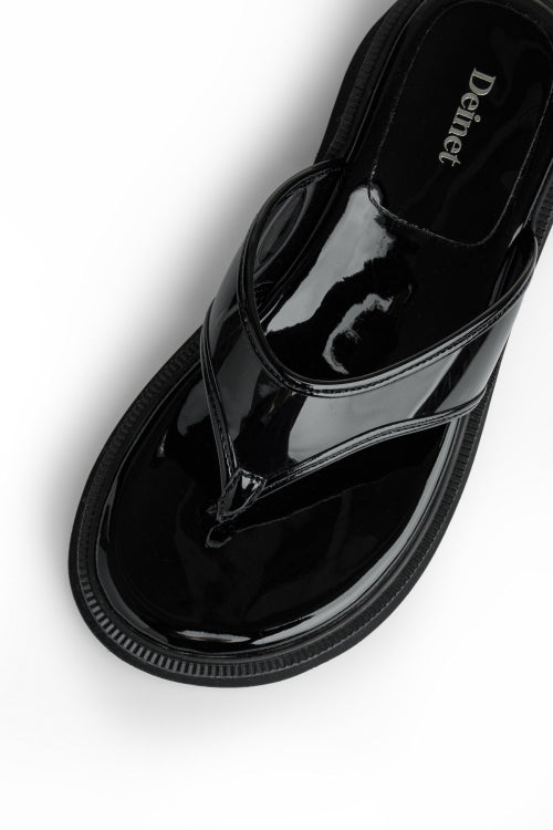 JELLY FLIP FLOP - 6 COLORS BLACK