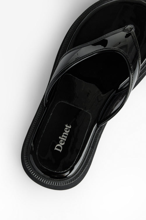 JELLY FLIP FLOP - 6 COLORS BLACK