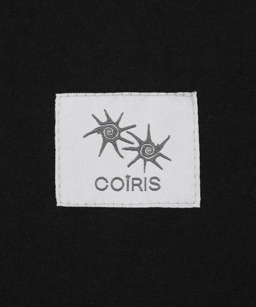 LONECK BACK LETTERING LONG SLEEVE TEE - 3 COLORS BLACK