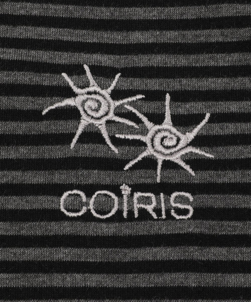 STRAP STRIPE LONG SLEEVE TEE - 2 COLORS BLACK