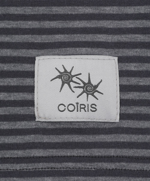 STRAP STRIPE LONG SLEEVE TEE - 2 COLORS BLACK
