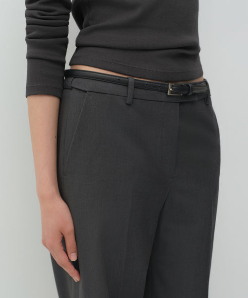 WOMENS WIDE HIDDEN BANDING SLACKS #韓韶禧同款! - 4 COLORS GREY