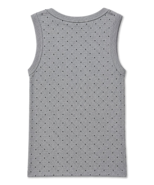 DOT SLEEVELESS - 3 COLORS GREY