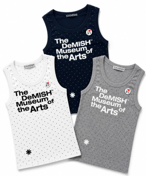 DOT SLEEVELESS - 3 COLORS GREY