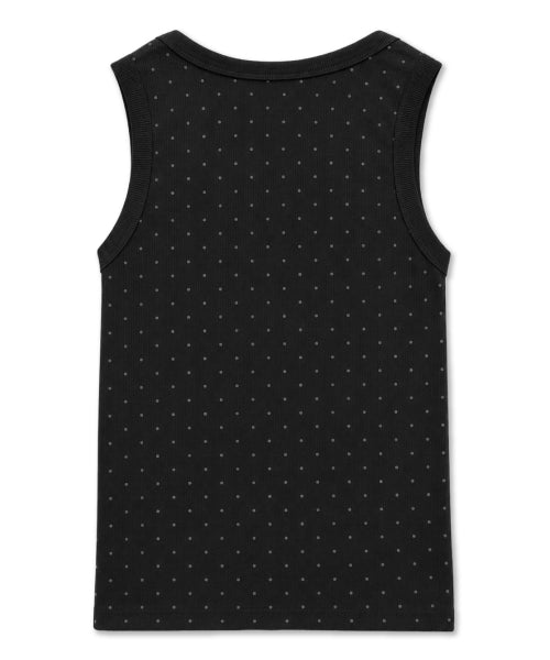 DOT SLEEVELESS - 3 COLORS CHARCOAL
