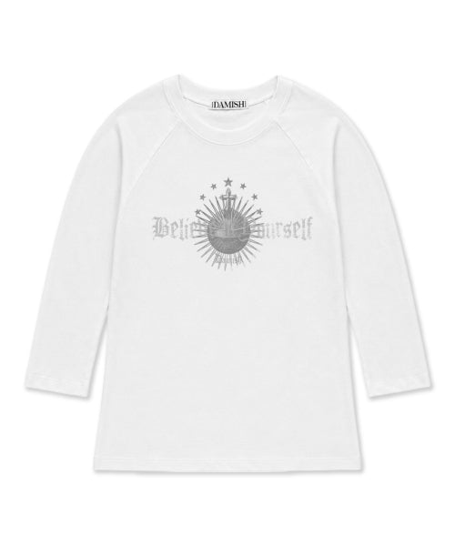 3/4 SLEEVE T-SHIRT - 2 COLORS IVORY
