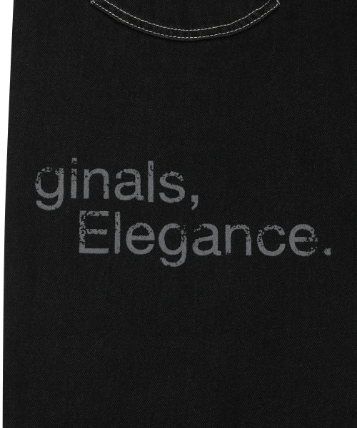 TEE LOGO TEE PANTS UNISEX BLACK