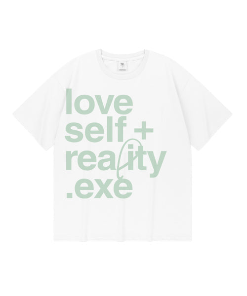 LOVE SELF OVERFIT TEE - 4 COLORS WHITE
