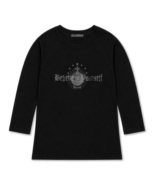 3/4 SLEEVE T-SHIRT - 2 COLORS BLACK