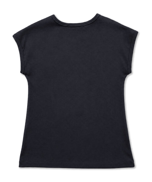 STRIPE STAR SLEEVE T-SHIRT - 3 COLORS CHARCOAL
