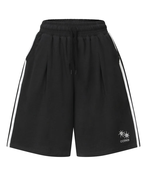 SIDE LINE PANTS - 2 COLORS BLACK