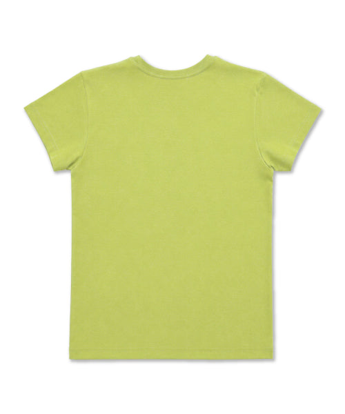 SILKET COTTON LETTERING SLIM TEE - 5 COLORS LIME