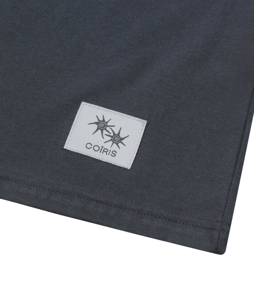 MORENT BUTTON RINGER SHORT SLEEVE TEE - 2 COLORS GREY