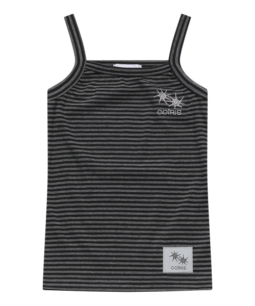 STRIPE SLEEVELESS SLEEVELESS - 2 COLORS BLACK