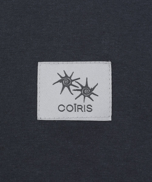 LETTERING CONTRAST RINGER SHORT SLEEVE TEE - 2 COLORS GREY