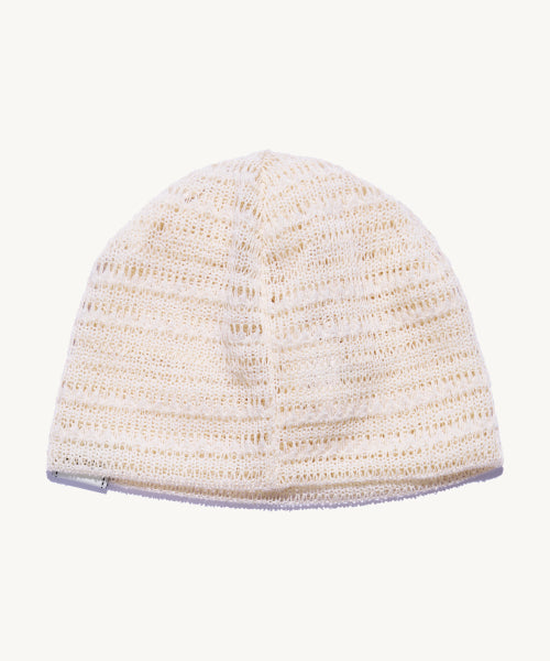 NN LABEL STRIPE BEANIE - 9 COLORS CREAM