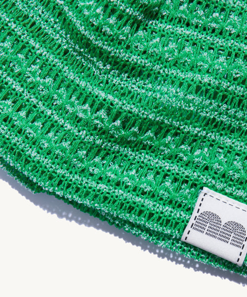 NN LABEL STRIPE BEANIE - 9 COLORS GREEN