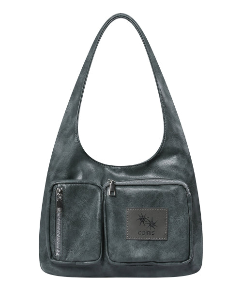 TEE POCKET SHOULDER BAG - 2 COLORS BLACK