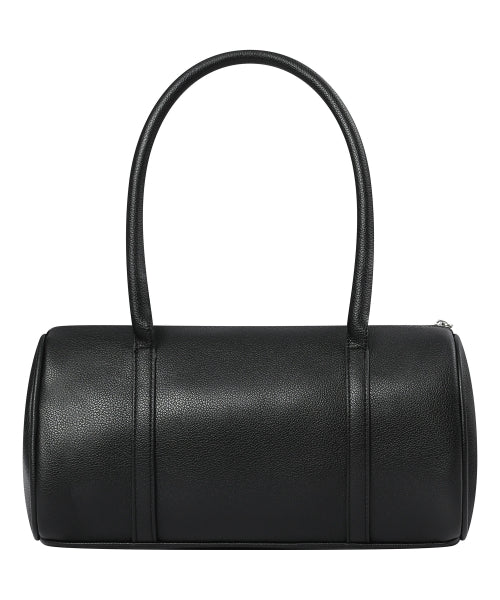 POCKET LEATHER SHOULDER BAG - 2 COLORS BLACK