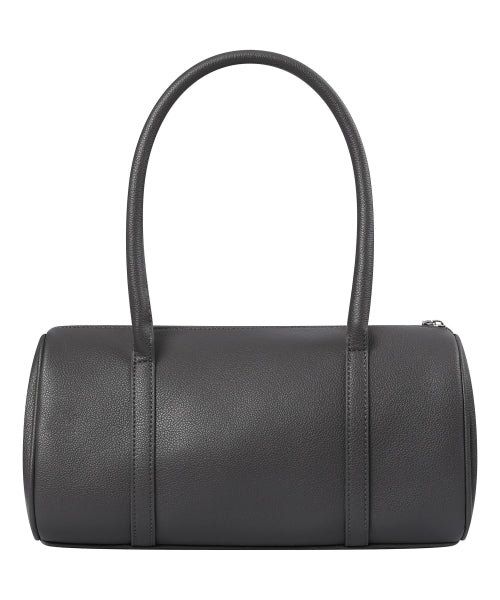 POCKET LEATHER SHOULDER BAG - 2 COLORS BLACK