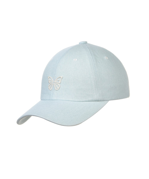 MINI BUTTERFLY BLINK BALL CAP #徐睿知同款! - 8 COLORS SKY BLUE