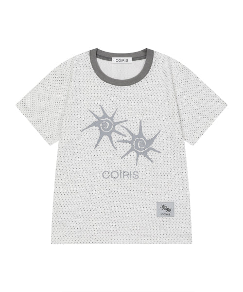 SOLUNA DOT CONTRAST SHORT SLEEVE TEE - 5 COLORS BLACK