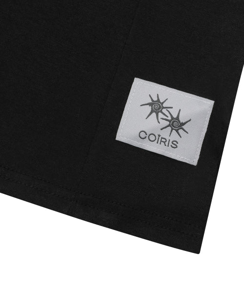 SHOULDER SLIM LINE CONTRAST SLEEVELESS - 2 COLORS BLACK