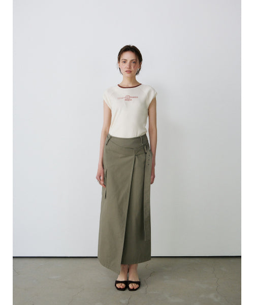 [2ND] CAP SLEEVE LETTERING T-S - 2 COLORS CREAM