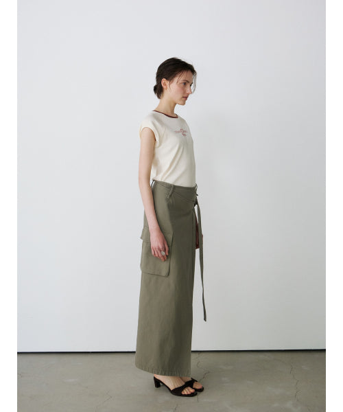[2ND] CAP SLEEVE LETTERING T-S - 2 COLORS CREAM
