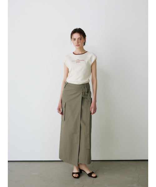 [2ND] CAP SLEEVE LETTERING T-S - 2 COLORS CREAM