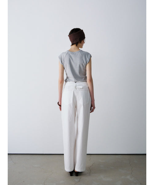 [2ND] CAP SLEEVE LETTERING T-S - 2 COLORS MELANGE GREY
